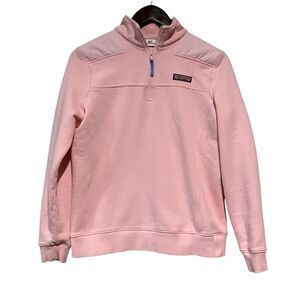 Vineyard Vines Light Pink Pullover Shep Shirt 1/4 Zip EUC Size Medium